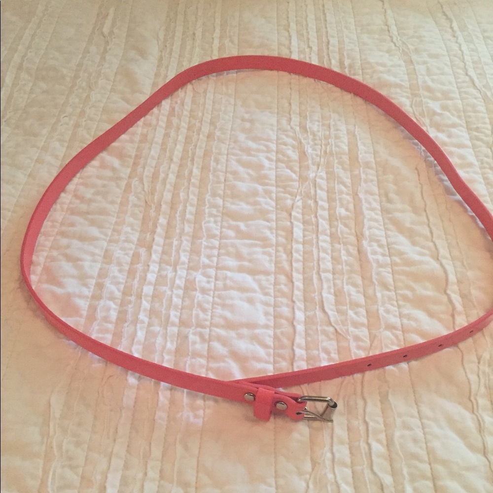 Coral/Pink Skinny Belt